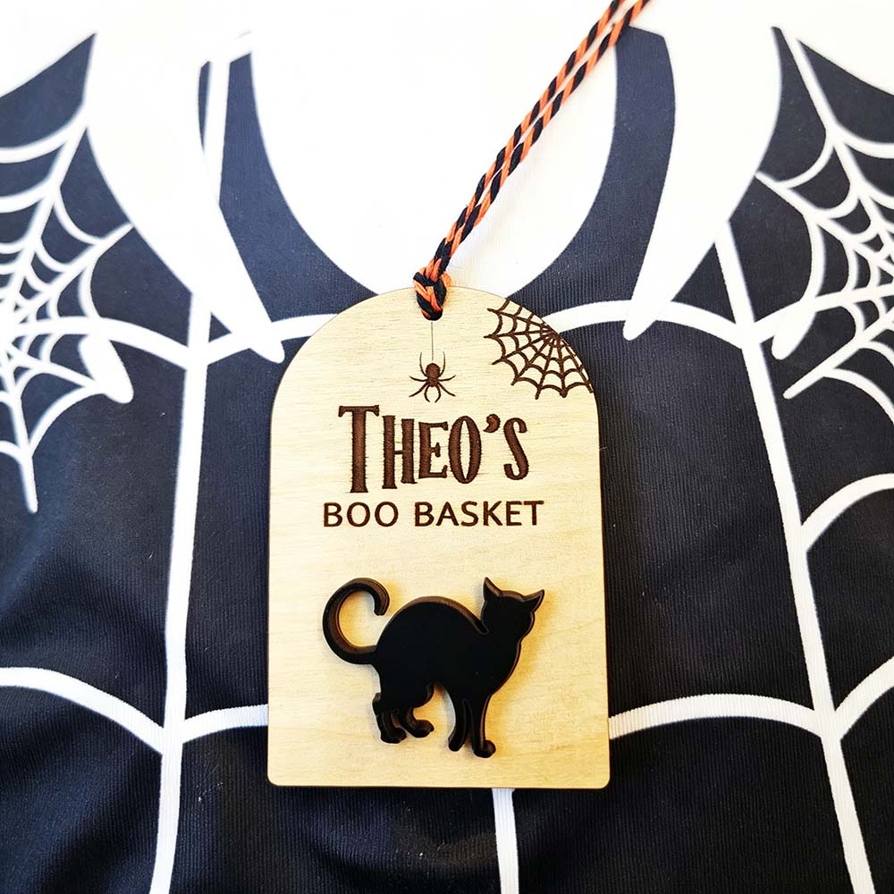 Personalized Halloween Boo Basket Tag | CWHalloween85