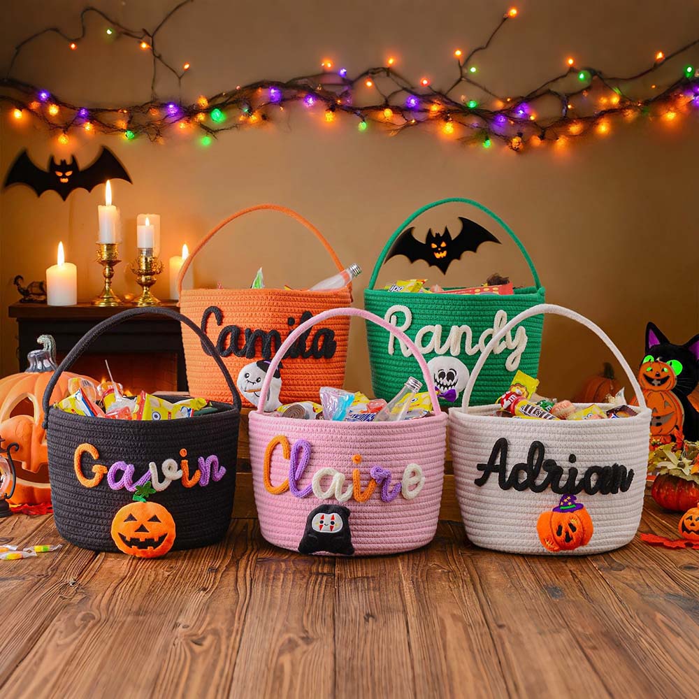 Personalized Halloween Treat Basket | CWHalloween105