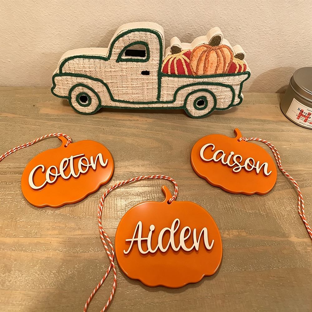 Personalized Halloween Name Boo Basket Tag | CWHalloween80
