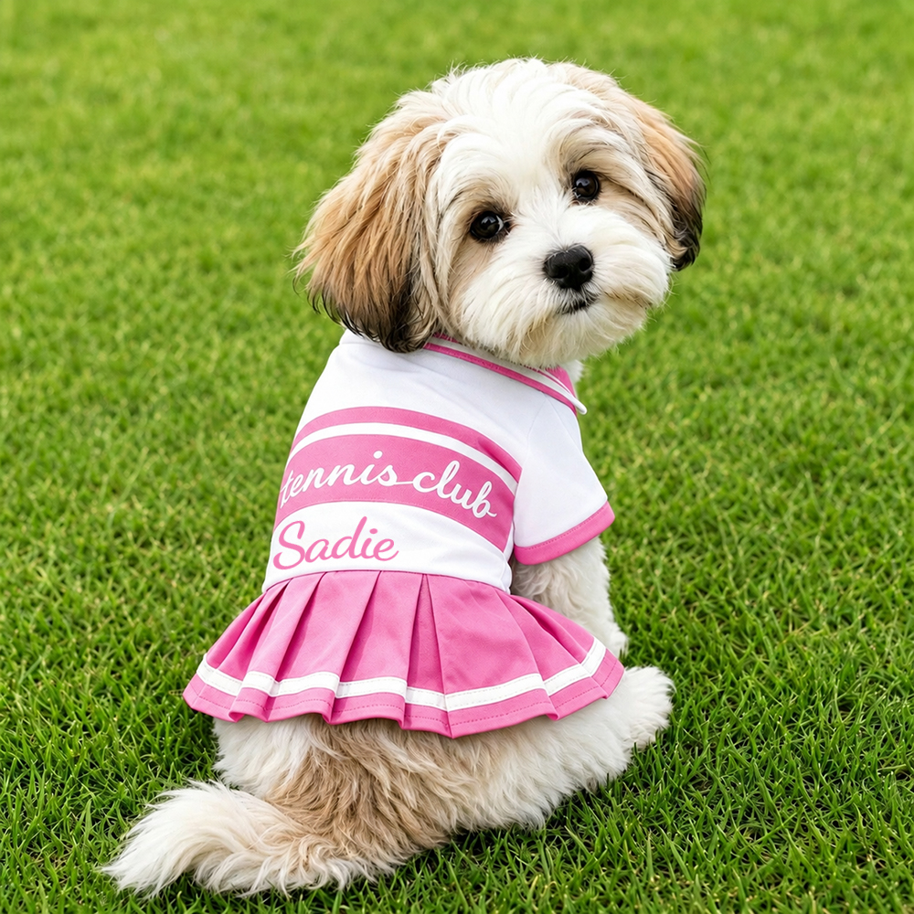 Personalized Cute Pet Tennis Dress | BKPet568