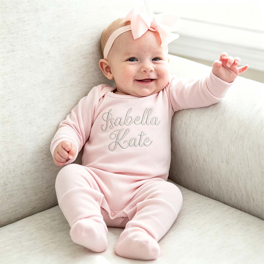 Personalized Embroidery Baby Coming Home Outfit Set | CWBaby523