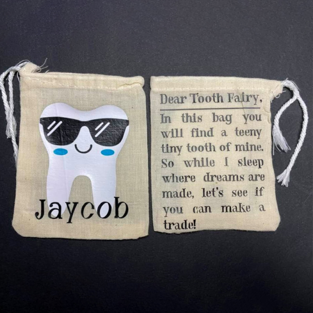 Personalized Kid Tooth Fairy Bag | CWToy22