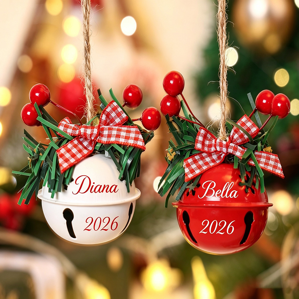 Personalized Jingle Bell Christmas Tree Ornament | MCGift193
