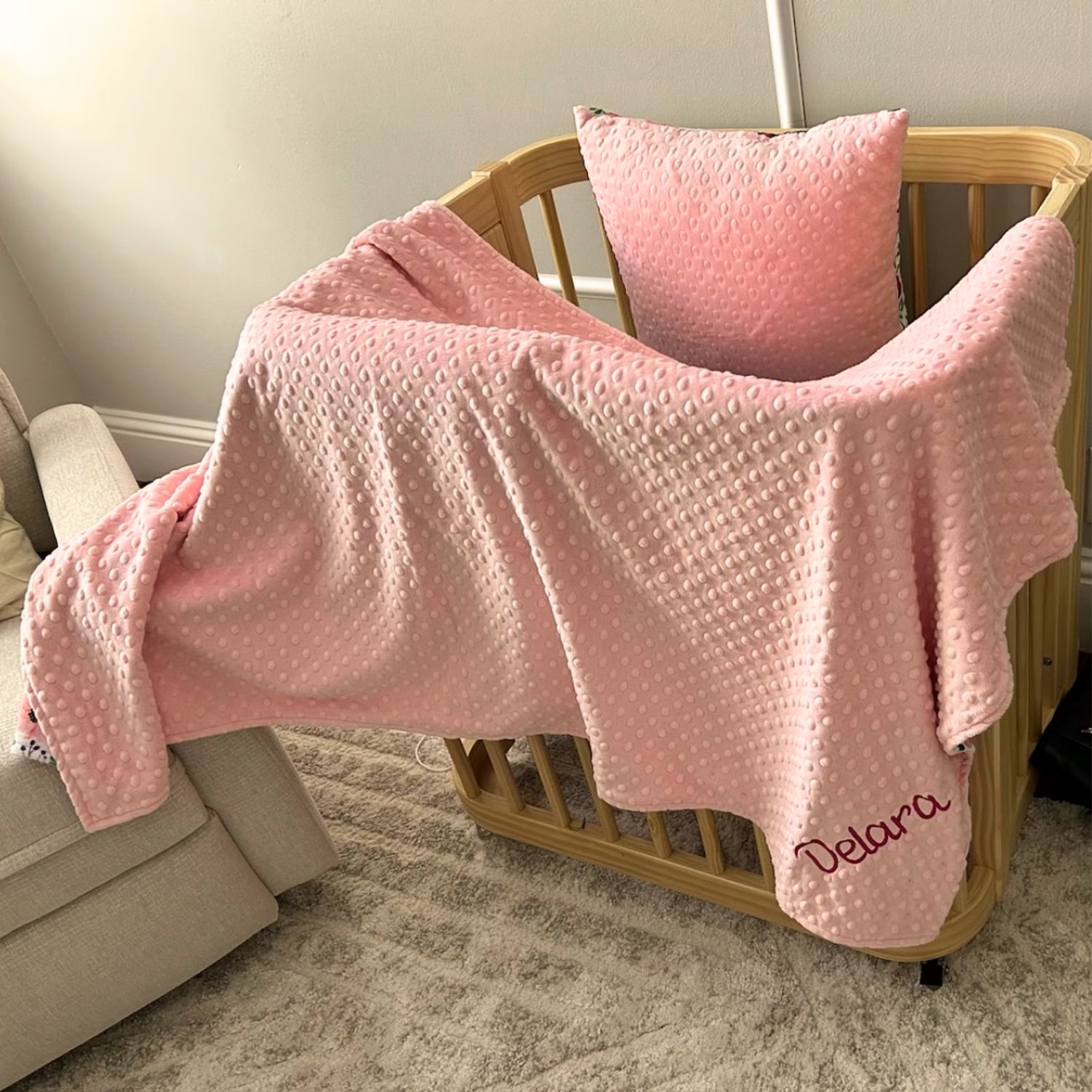 Personalized Lovely Kid Vintage Floral Baby Blanket for Comfort & Unique | CWBaby55