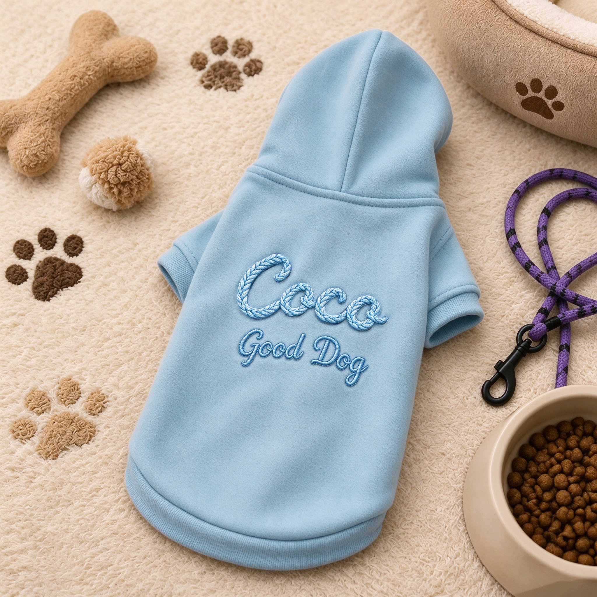 Personalized Hand Embroidered Pets Hoodie Sweatshirt | BKPet622