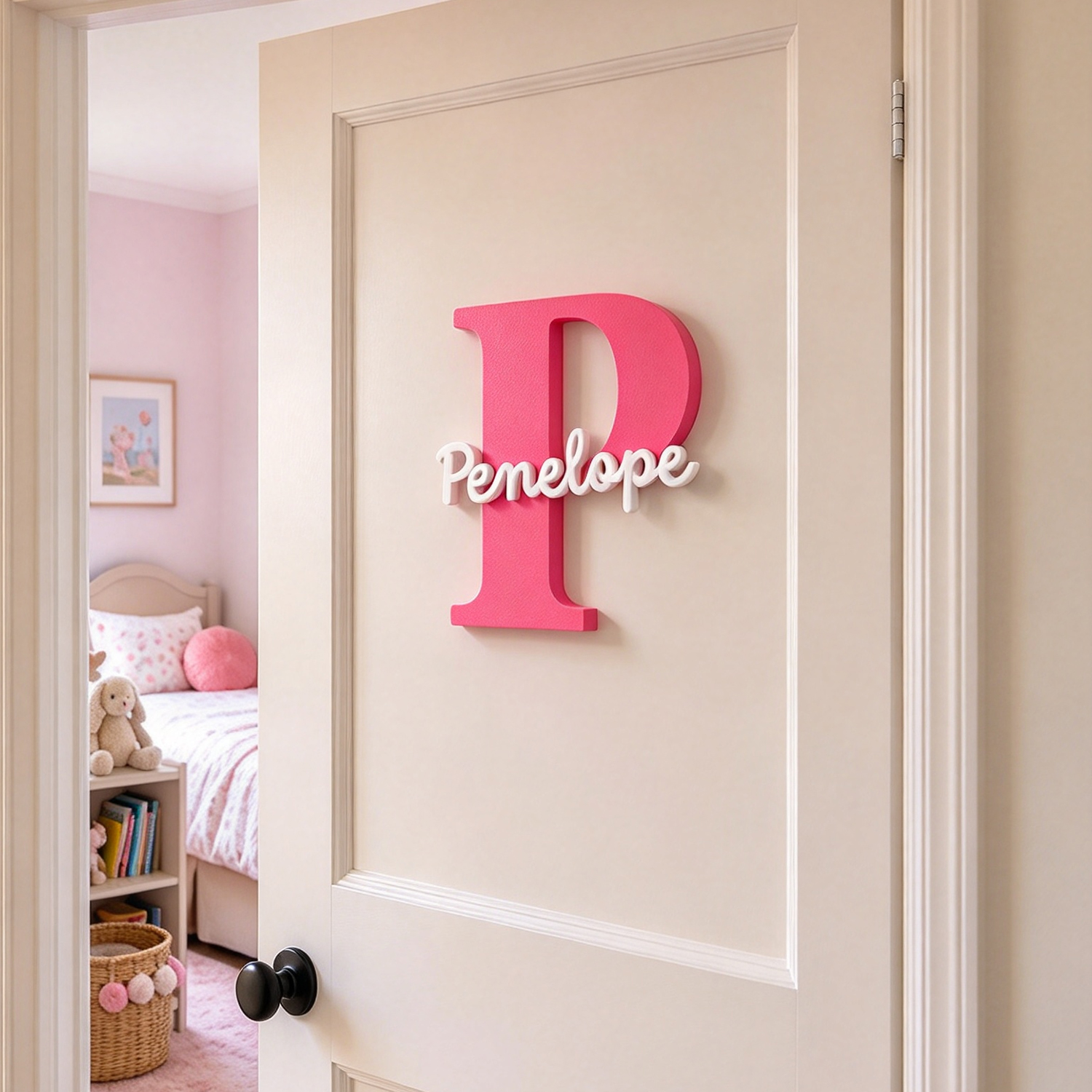 Personalized Monogram Bedroom Door Decoration Name Sign | CWBaby547