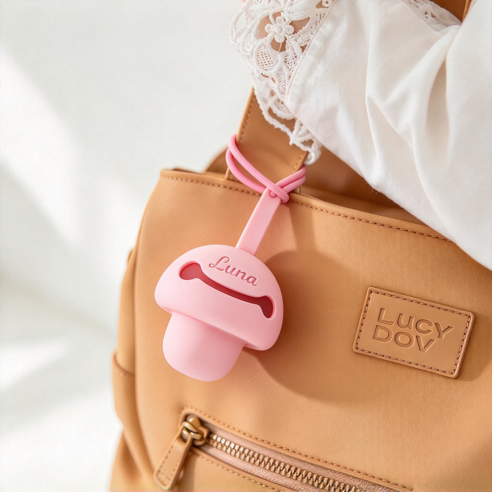 Personalized Baby Mushroom Silicone Pacifier Case | CWBaby559