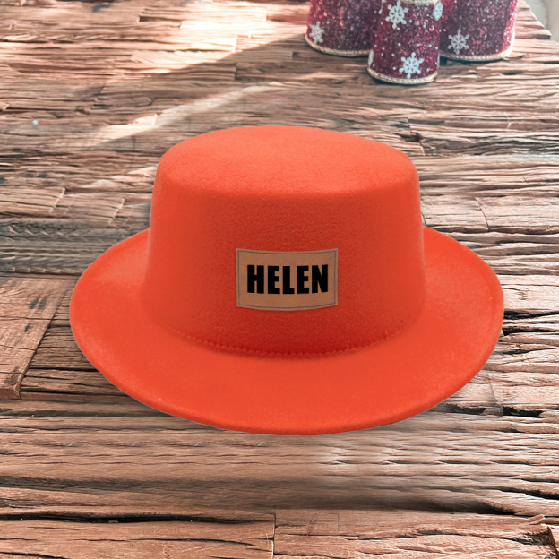 Personalized Leather Patch Jazz Hat for Comfort & Unique | CWBeach104