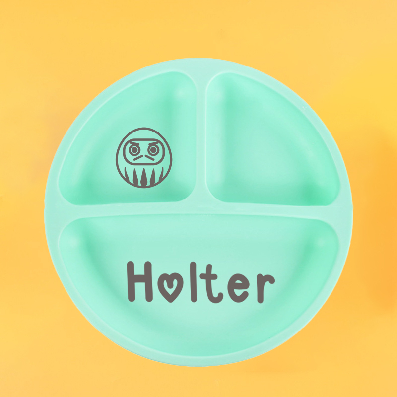 Personalised Baby Food Grade Color Dinner Plates  | CWBaby68