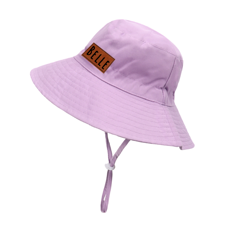 Personalized Leather Patch Bucket Hat for Comfort & Unique | KKBeach43