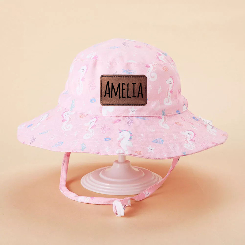 Personalized Leather Patch Bucket Hat for Comfort & Unique | CWBeach127