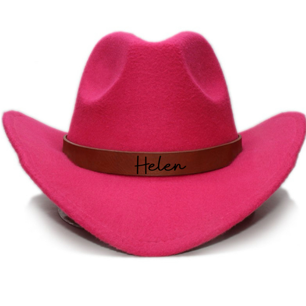 Personalized Leather Band Cowboy Hat for Comfort & Unique | CWBeach130