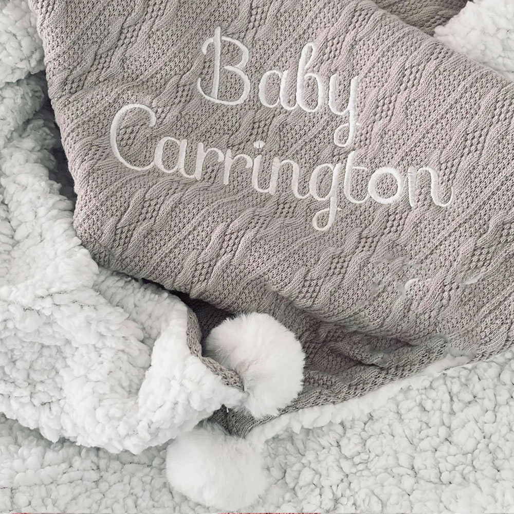 Personalized Embroidered Soft Fleece Baby Blanket | CWBaby80