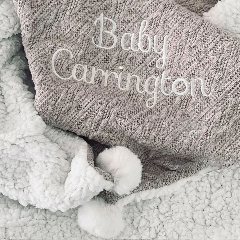 Personalized Embroidered Soft Fleece Baby Blanket | CWBaby80