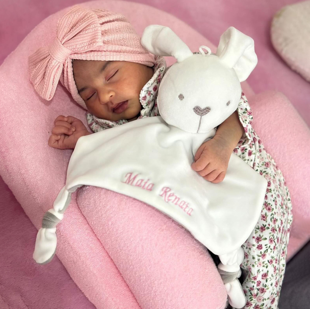 Personalized Baby Embroidery Comforter Sleep Toy | CWToy62