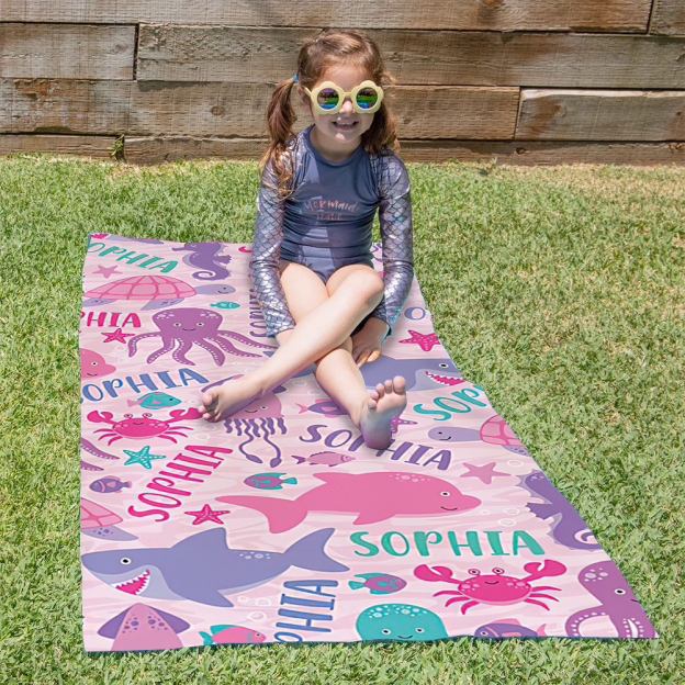 Personalized Lovely Kid Towel for Summer & Beach | CWTowel125