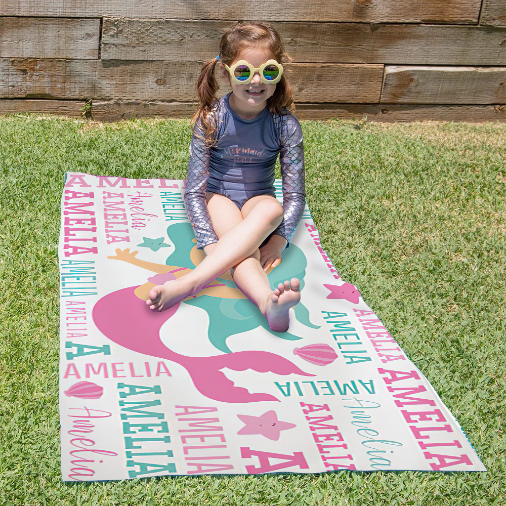Personalized Lovely Kid Towel for Summer & Beach | CWTowel127