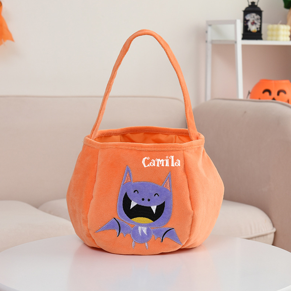 Personalized Embroidery Halloween Bucket | CWHalloween09