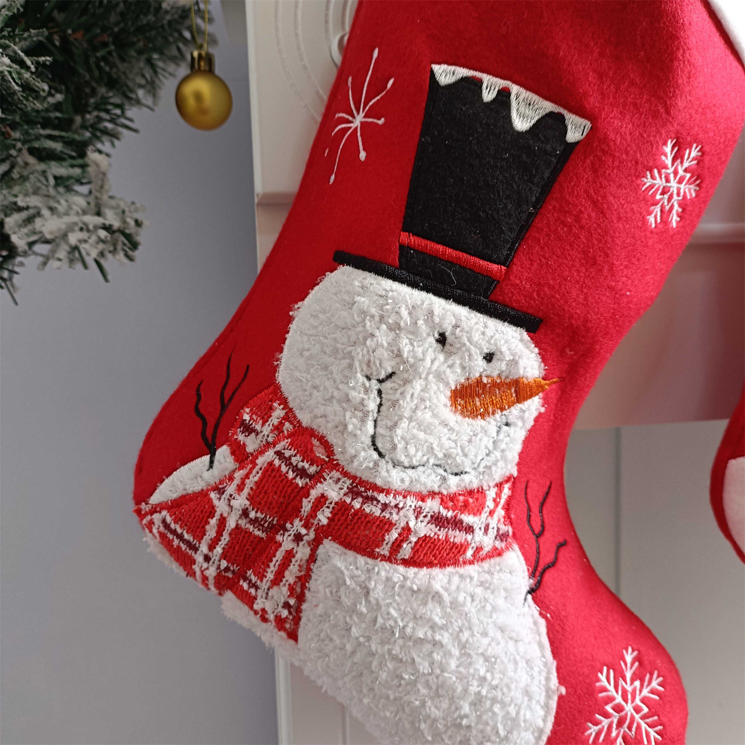 Personalized Embroidered Cute Pattern Christmas Stocking | MCGift39