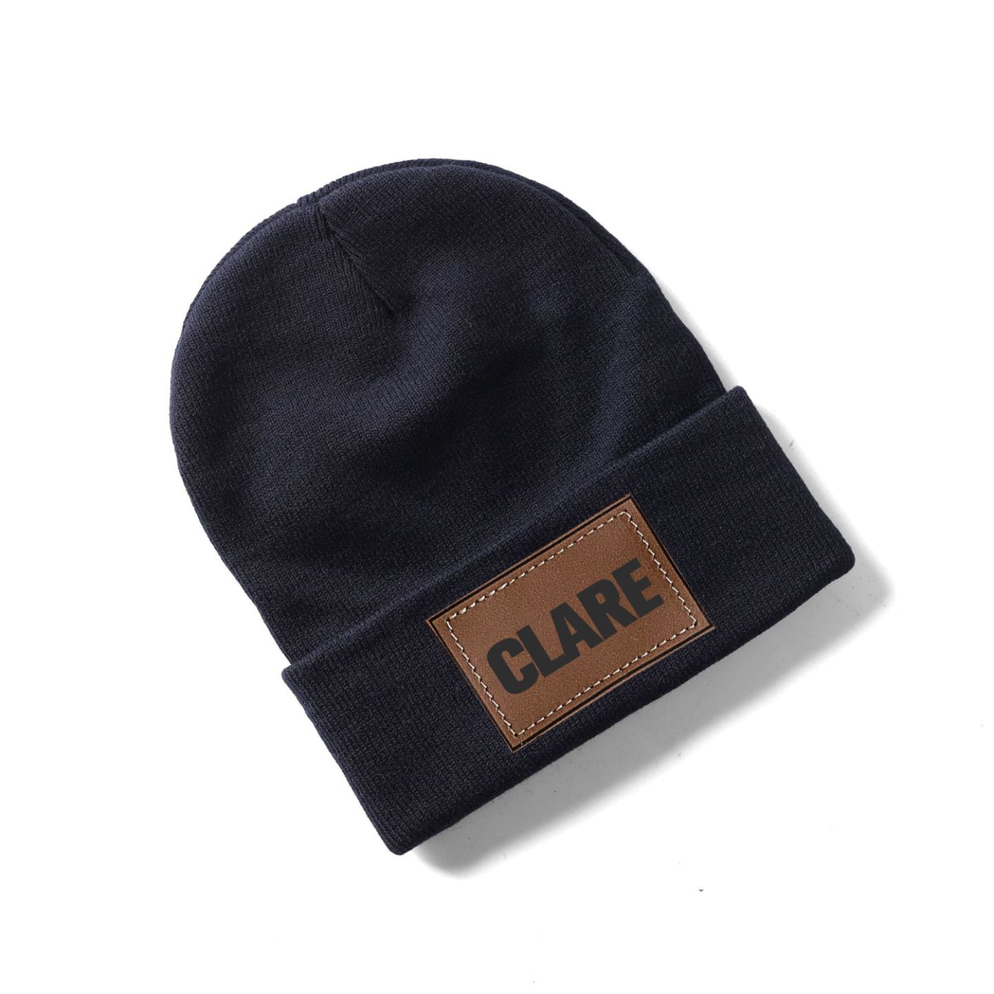 Personalized Leather Patch Beanie for Comfort & Unique | HSKid37