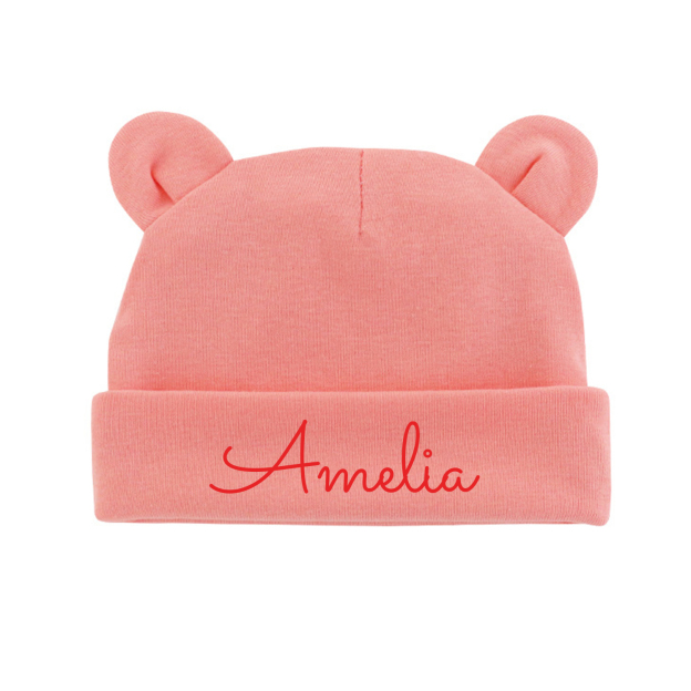 Personalized Lovely Bear Baby Hat for Comfort & Unique | HSKid38