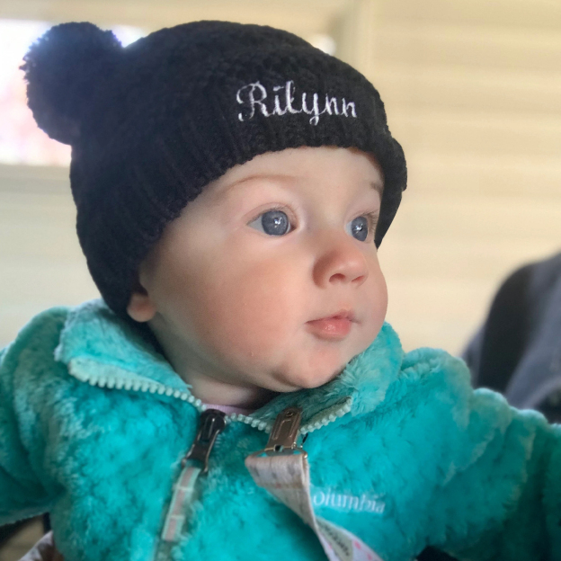 Personalized Embroidery Pom Pom Hat for Comfort & Unique | HSKid17