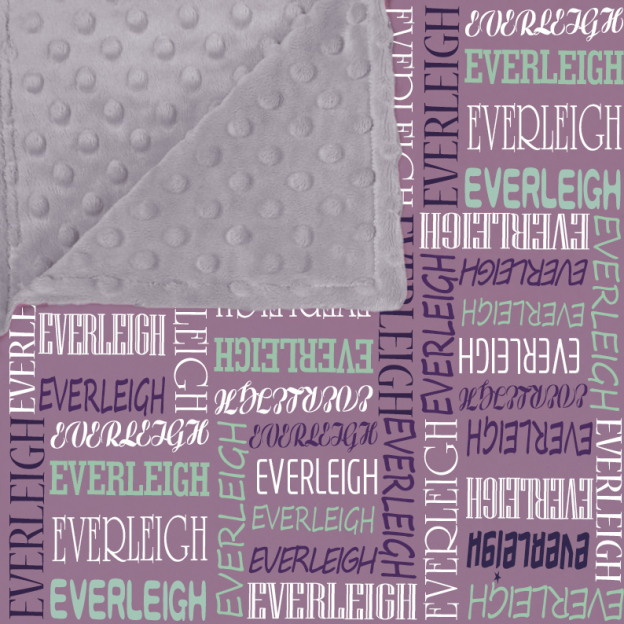 Personalized Double Layers Minkey Dimple Dot Warm Blanket | CWMinky01