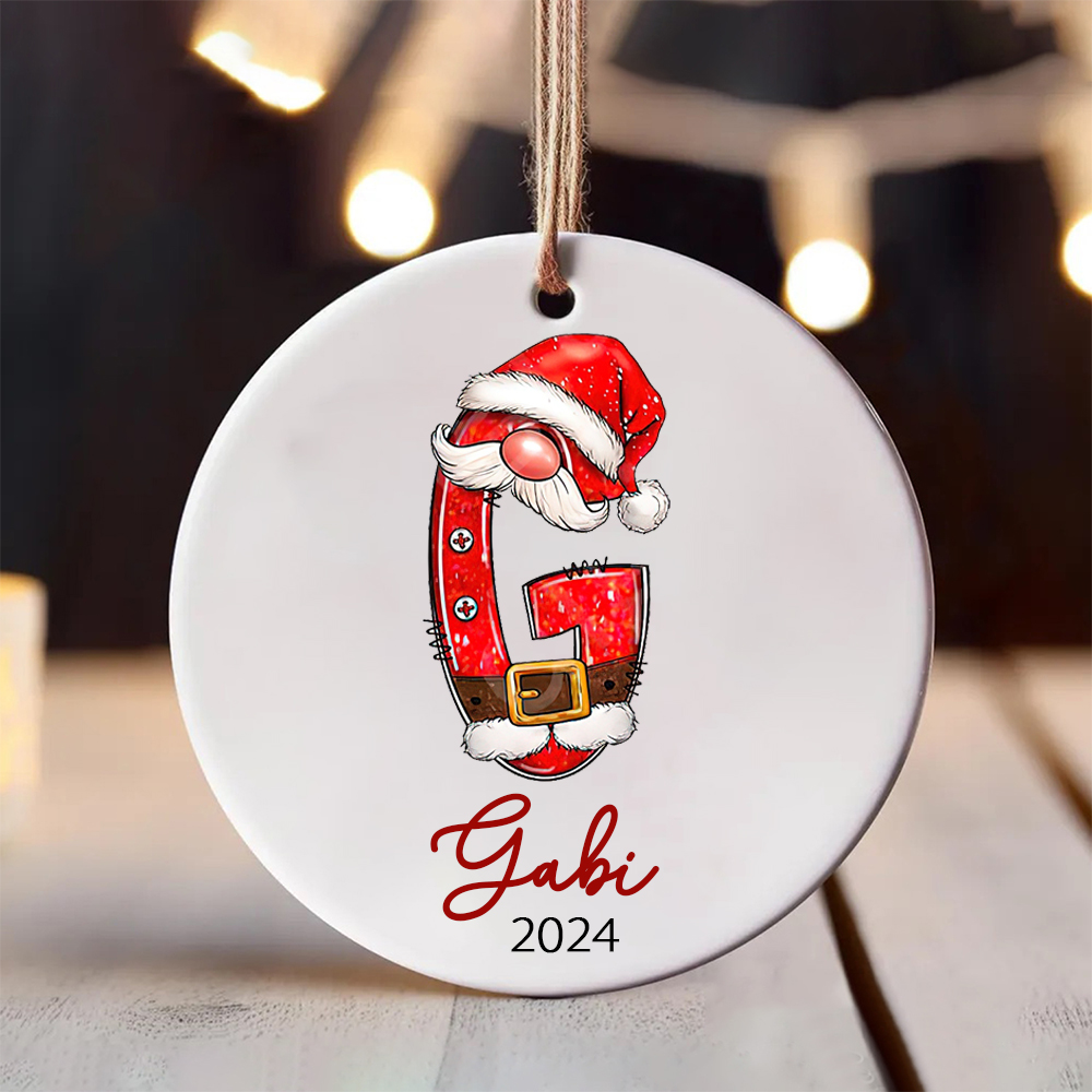 Personalized Christmas Monogram Ornaments Decoration | MCGift5710