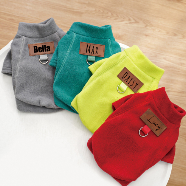 Personalized Leather Patch Pets Color Sweatshirts | BKPet91