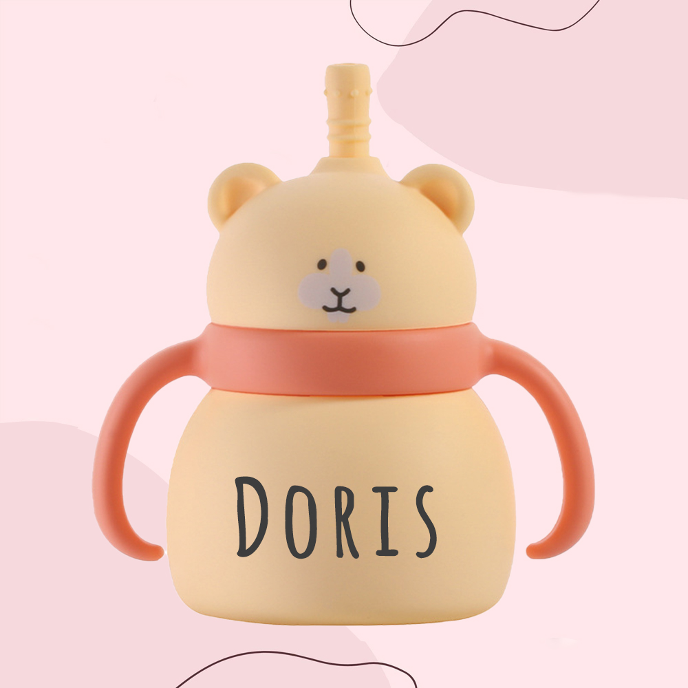 Personalised Baby Food Grade Sippy Silicone Cup  | CWBaby94