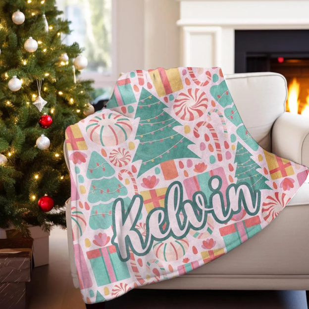 Personalized Merry Christmas Blanket for Comfort & Unique | BKMC15
