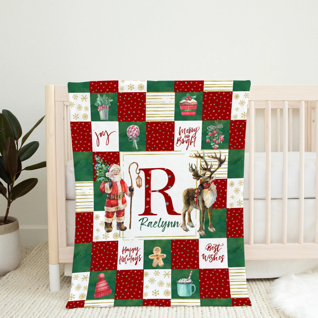 Personalized Merry Christmas Blanket for Comfort & Unique | BKMC21