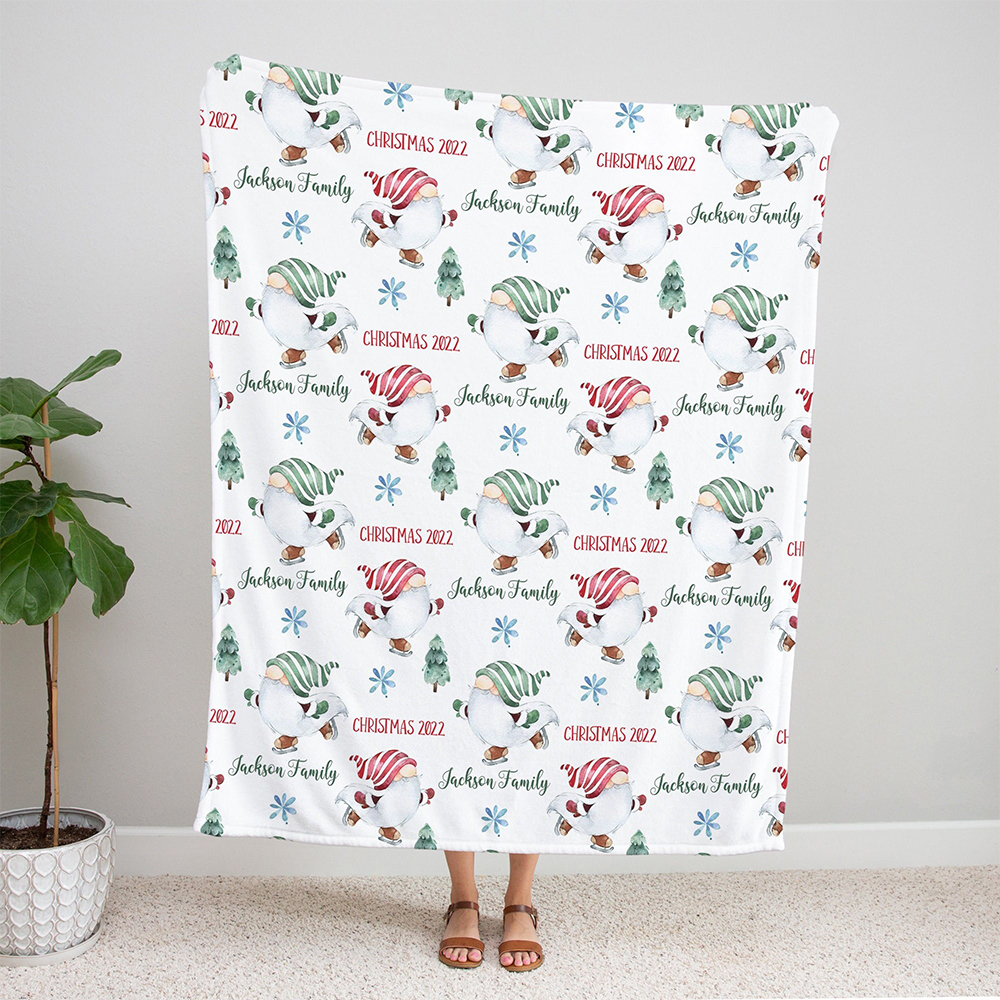 Personalized Merry Christmas Blanket for Comfort & Unique | BKMC23