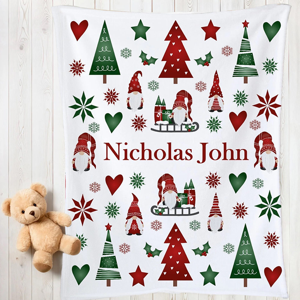 Personalized Merry Christmas Blanket for Comfort & Unique | BKMC30