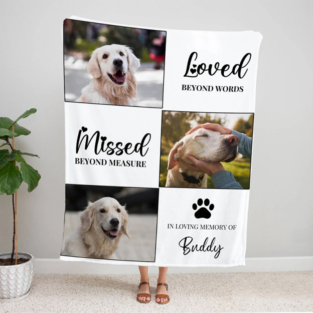 Personalized Lovely Pet Blanket for Comfort & Unique | BKPet117