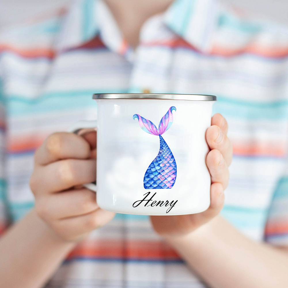 Personalised 12oz Mermaid Tail Mugs for Kids  | KidMug18