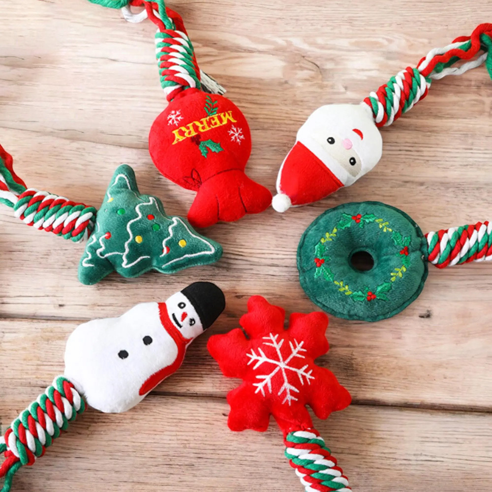 Personalized Christmas Pet Squeaky Chew Toy | MCGift111