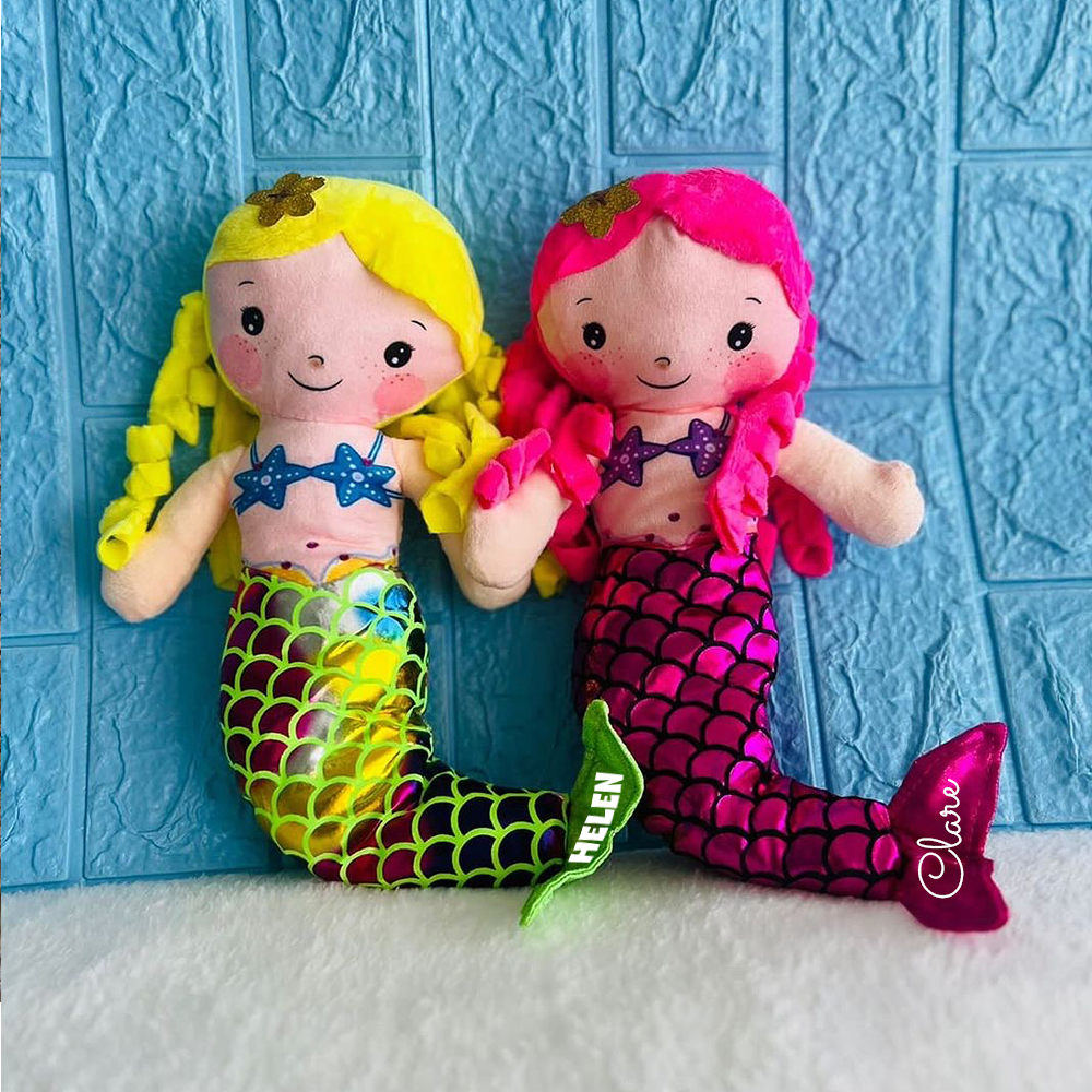 Personalized Kids Mermaid Dreammates Doll | CWToy105