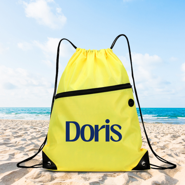 Personalized Colourful Drawstring Water Proof Beach Bag | CWBeach147