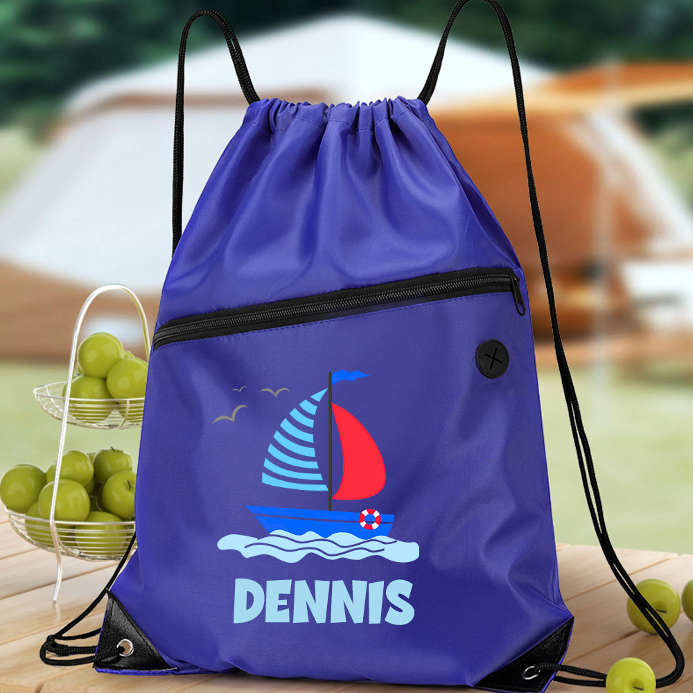 Personalized Lovely Drawstring Water Proof Beach Bag | CWBeach14701