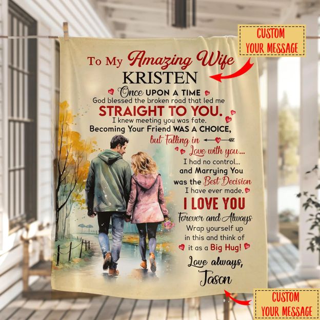 Personalized Anniversary Blanket for Comfort & Unique | BKAN015