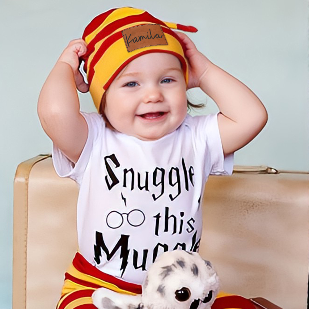 Personalized Baby Snuggle This Muggle 3 Piece Outfit Set | CWBaby169