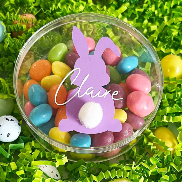 Personalised Lovely Easter Bunny Candy Containers | CWEaster40