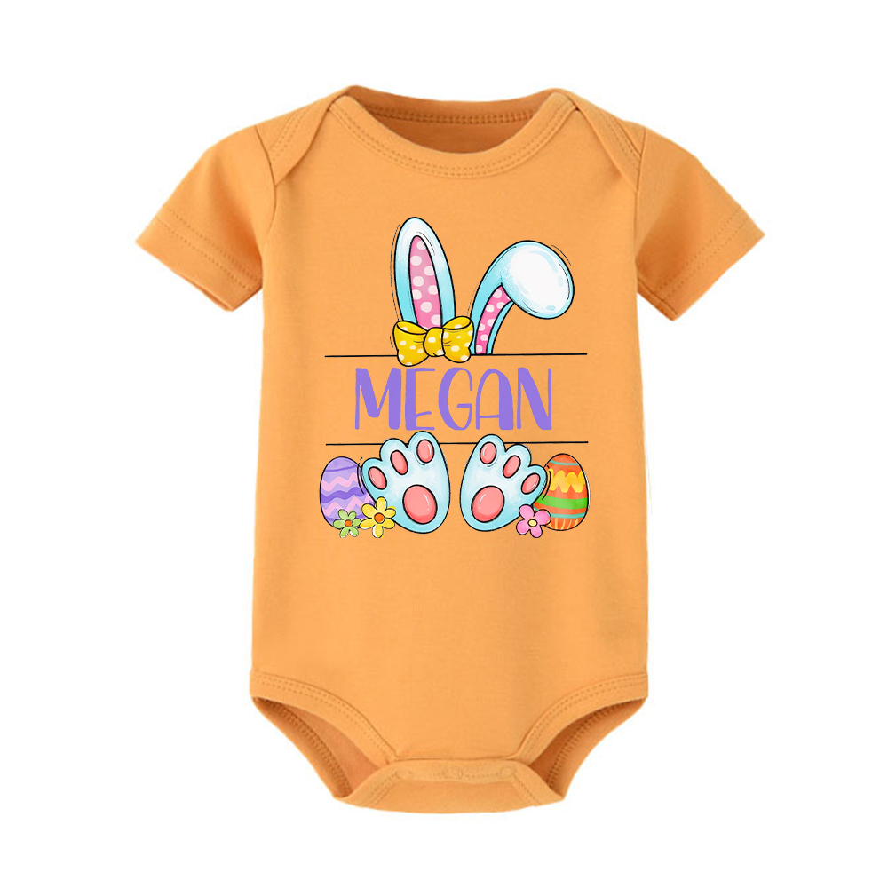 Personalized Baby Cute Easter Bunny Romper | CWEaster44