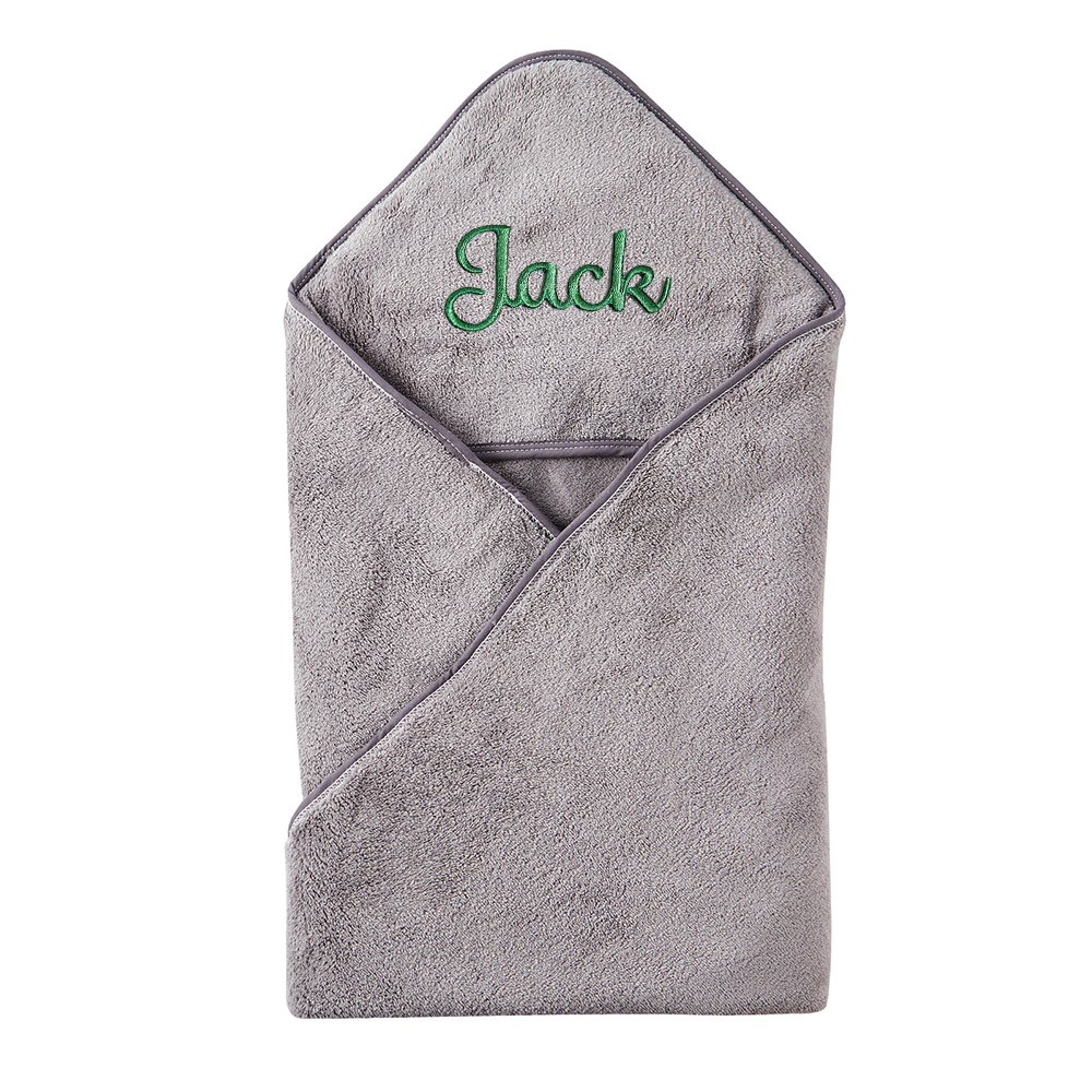 Personalized Embroidery Kid Lovely Coral Velvet Hooded Towel | CWBaby197