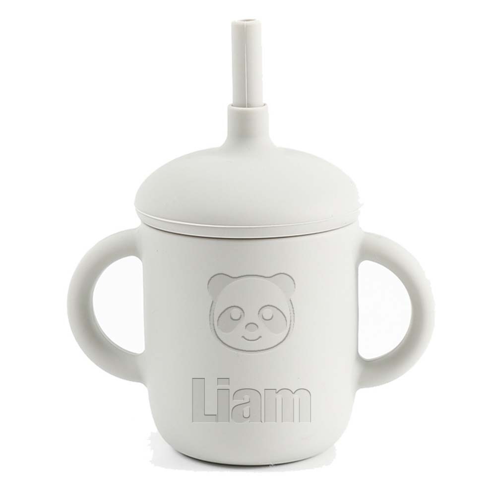 Personalised Baby Food Grade Sippy Silicone Cup | CWBaby5401