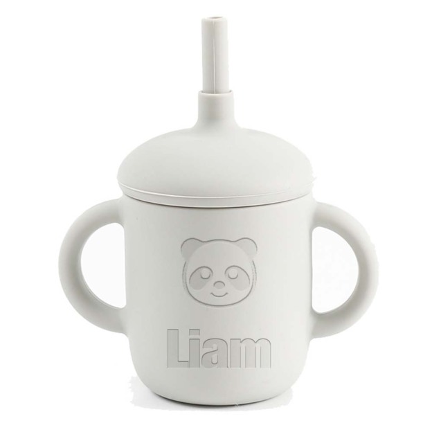Personalised Baby Food Grade Sippy Silicone Cup | CWBaby5401