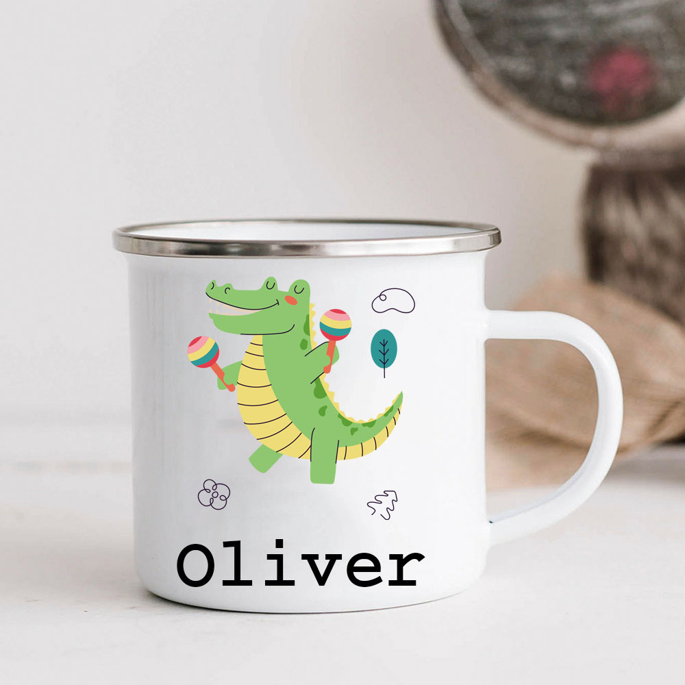 Personalised 12oz Music Animals Mugs for Kids  | KidMug34