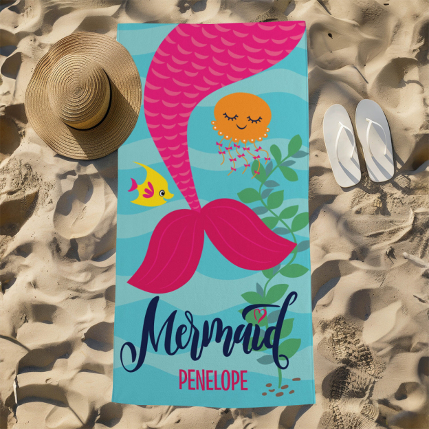 Personalized Lovely Kid Towel for Summer & Beach | CWTowel158