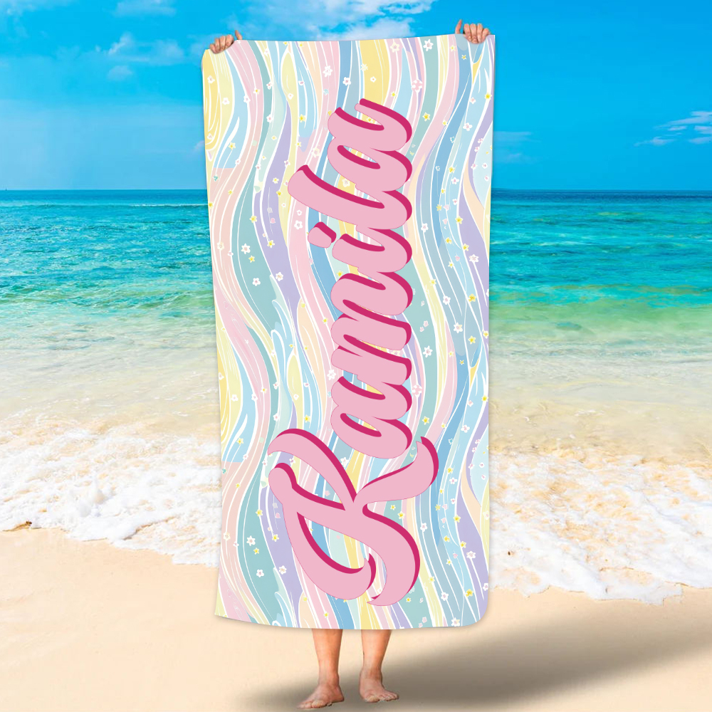 Personalized Lovely Kid Towel for Summer & Beach | CWTowel159